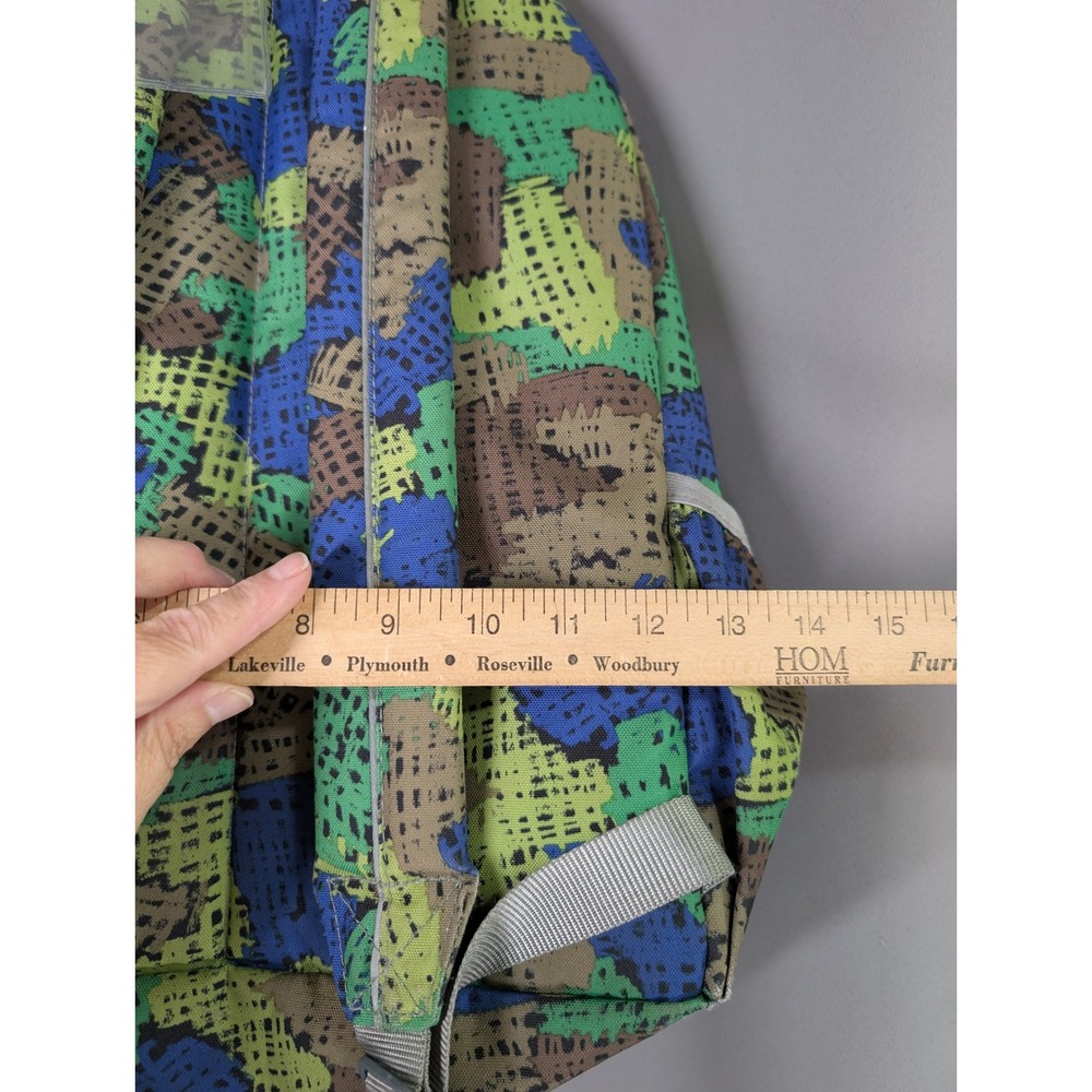 LL Bean BackPack 24L Green Blue Pixel Camo Reflective School Bag - Picture 11 of 12